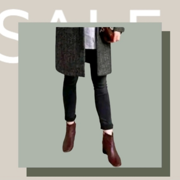 Offers!NEW EVERLANE Burgundy Day Boot 6 (6.5) Italian Leather Ankle Boot/Marooon - Picture 7 of 11